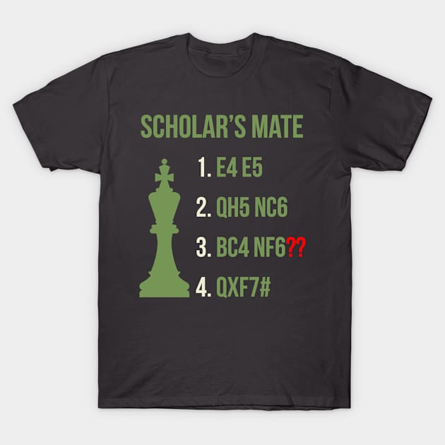 scholar's mate T-Shirt by k4k7uz